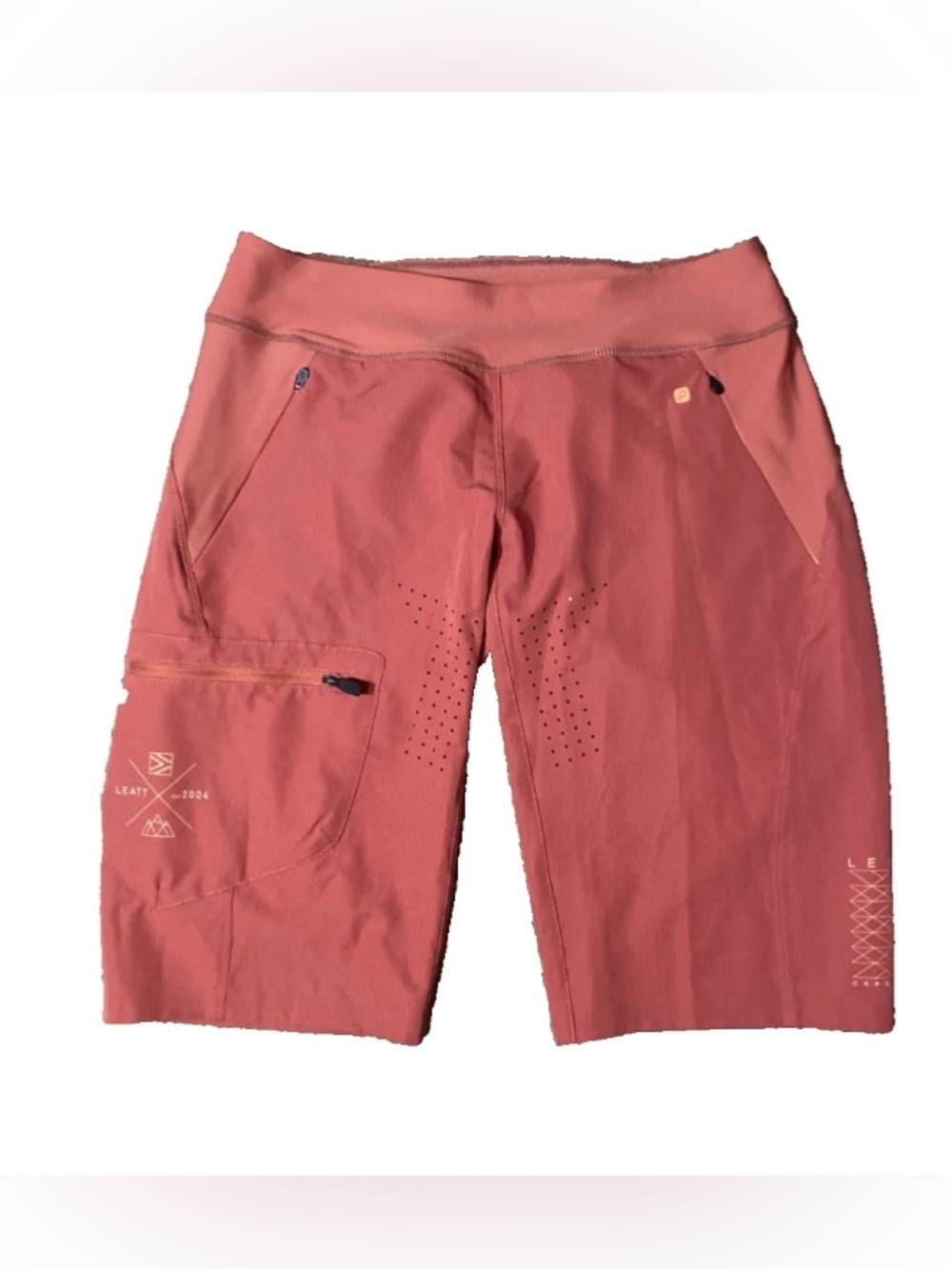 Leatt All Mtn 2.0 MTB Shorts Women's Large Color: Lava Stretch Mountain Bike